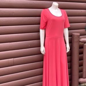 LulaRoe Ana XL maxi dress coral new with tags!
